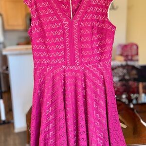 Roz & Ali Fuchsia Lace Dress